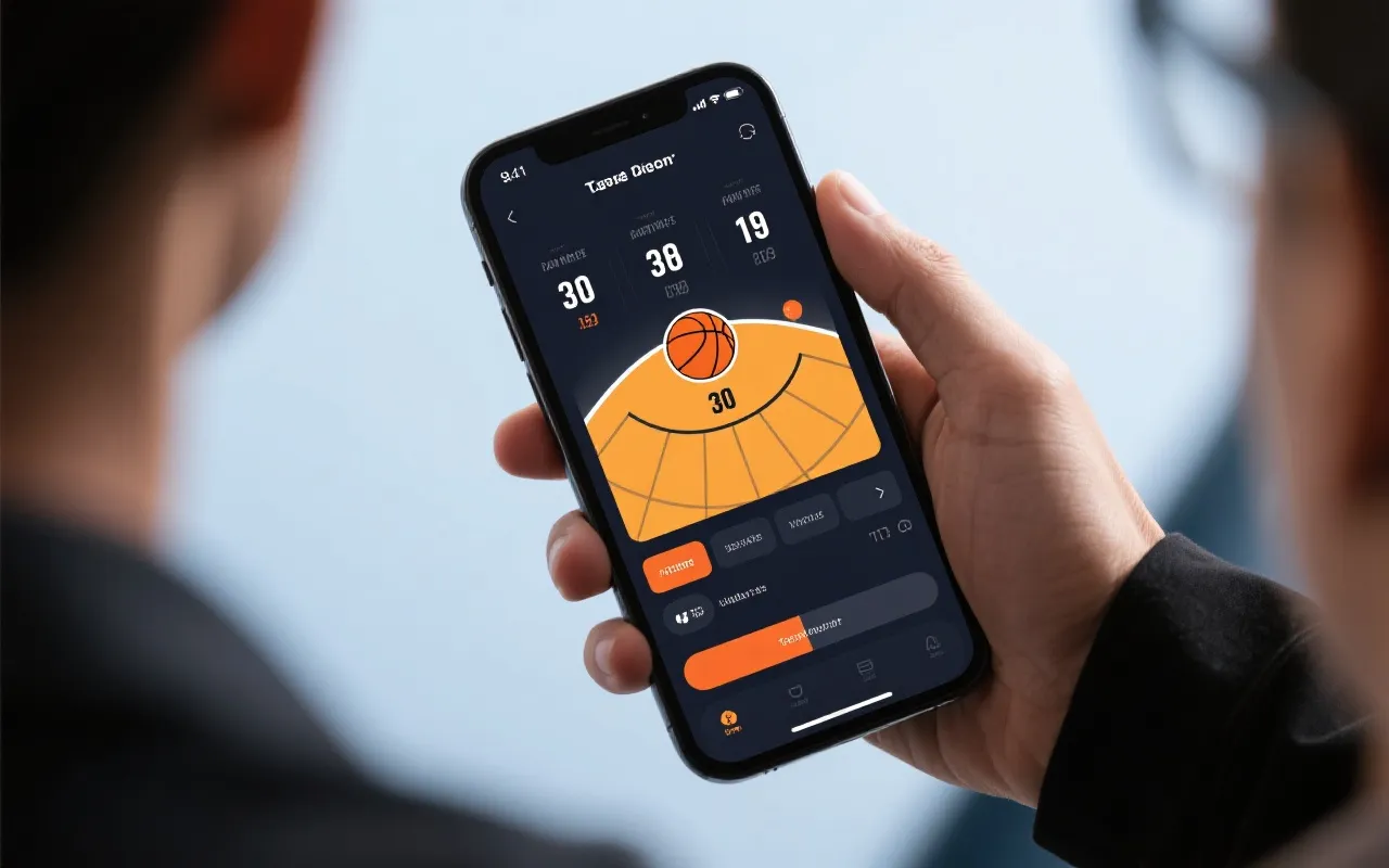NBA直播频道 App 界面预览